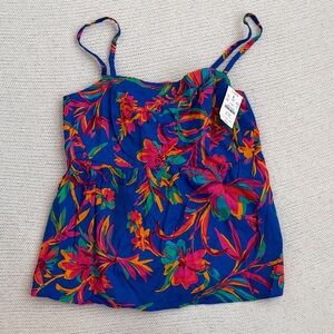 NWT! J Crew Cotton Floral Sleeveless Top Size 6